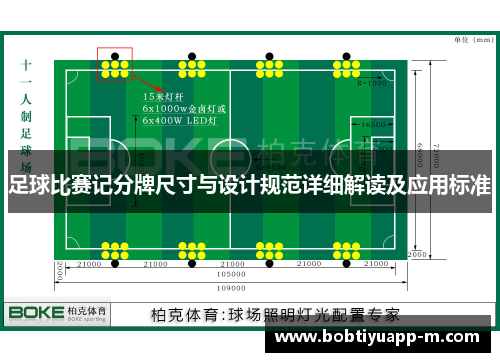 足球比赛记分牌尺寸与设计规范详细解读及应用标准